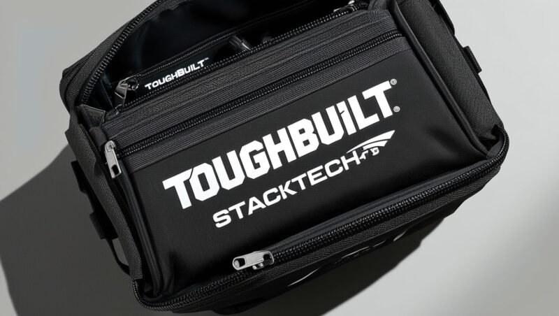 ToughBuilt StackTech Black Polyester 11-In Zippered Tool Bag Item