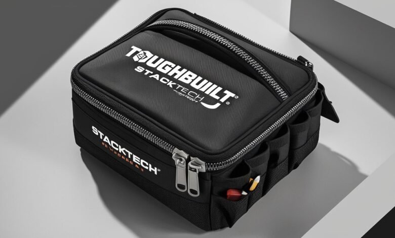 ToughBuilt StackTech Black Polyester 11-In Zippered Tool Bag Item
