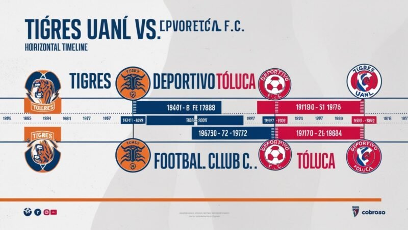 Tigres UANL vs Deportivo Toluca F.C. Timeline