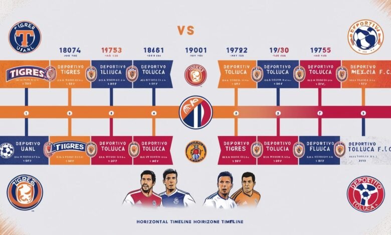 Tigres UANL vs Deportivo Toluca F.C. Timeline