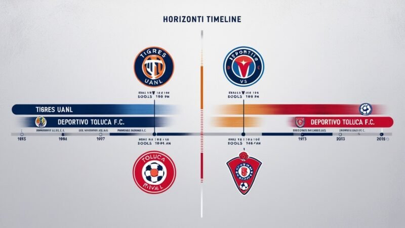 Tigres UANL vs Deportivo Toluca F.C. Timeline