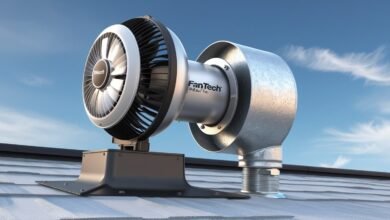 Fantech 10 Inch Upblast 19 Inch Roof Adapter
