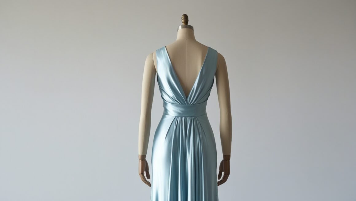 16mm Sleeveless V-Neck Back Silk Shift Dress