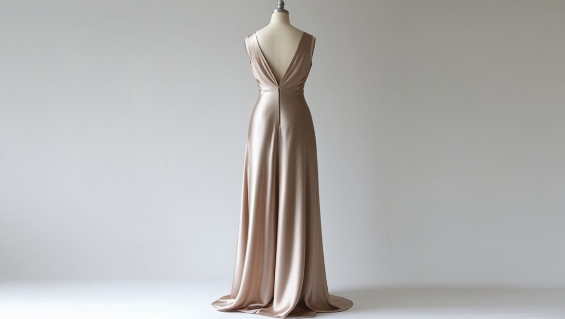 16mm Sleeveless V-Neck Back Silk Shift Dress