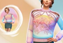 Sims 4 BurritoSims Rib Cage Crop Sweater